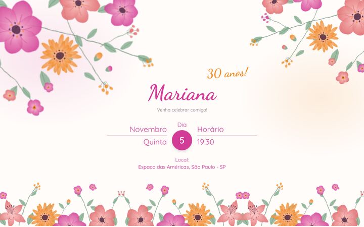 Miniatura do modelo Floral Aquarela